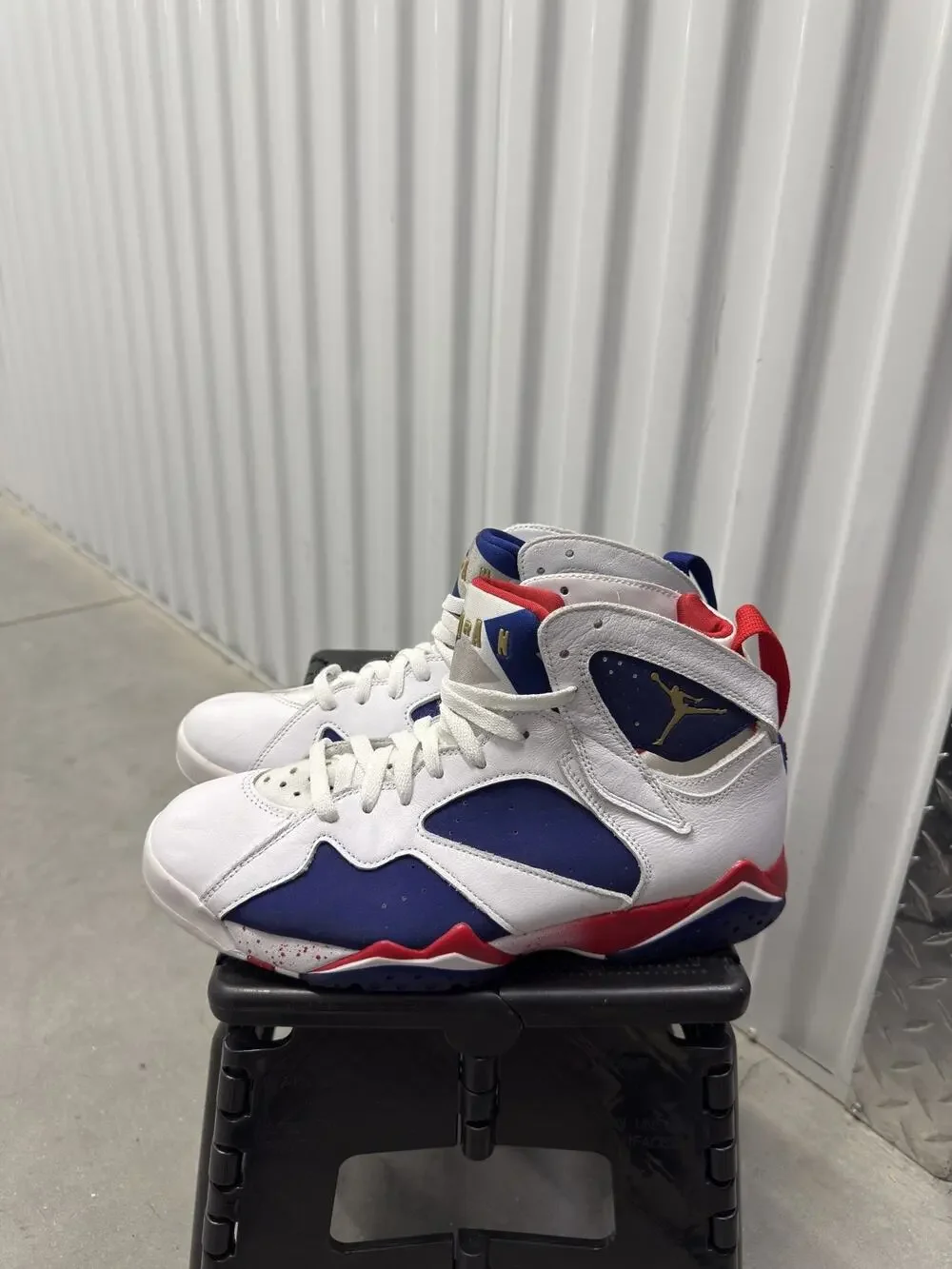 Nike Air Jordan 7 Tinker Alternate White Metallic Size 8.5 Men's - 304775-123